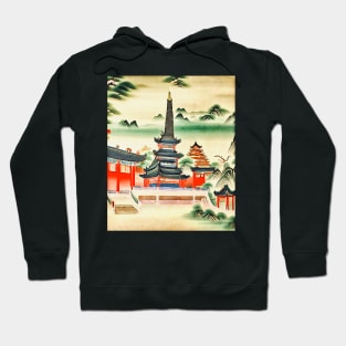 Pagoda and temple in Cambodia Hoodie